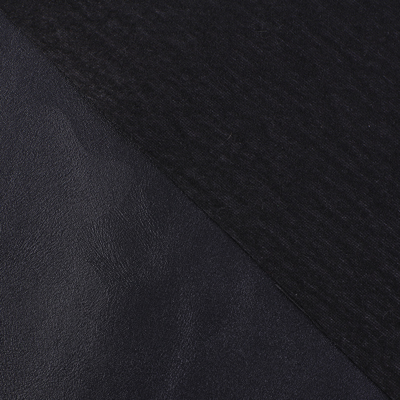 0.8 thick black coarse frosted pvc leather