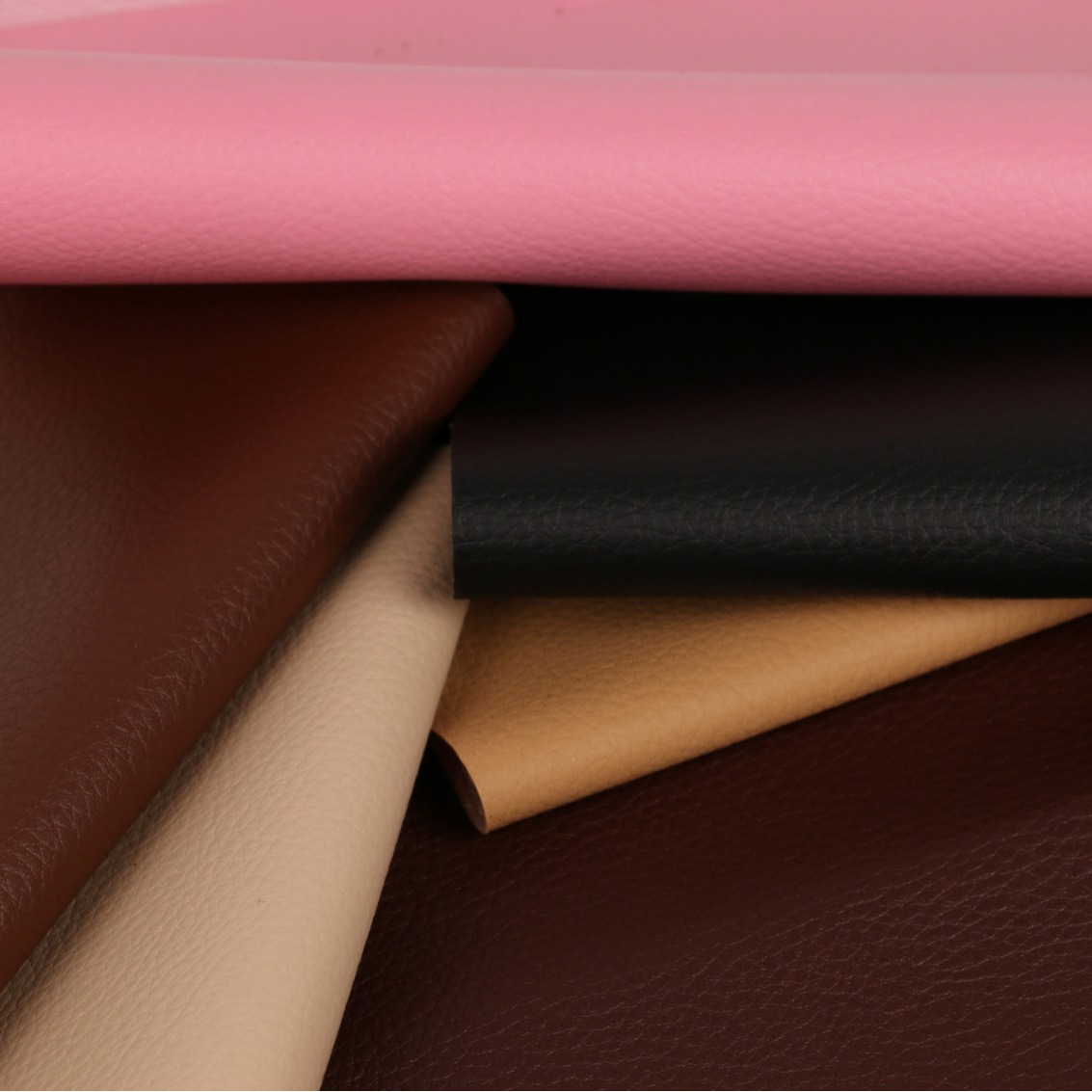 Solid color double-sided leather