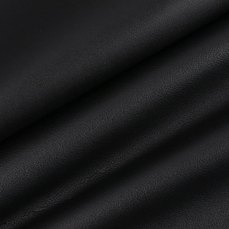 0.8 thick black coarse frosted pvc leather