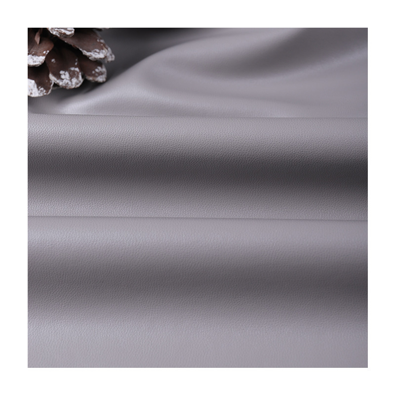 Custom pu plain leather fabric