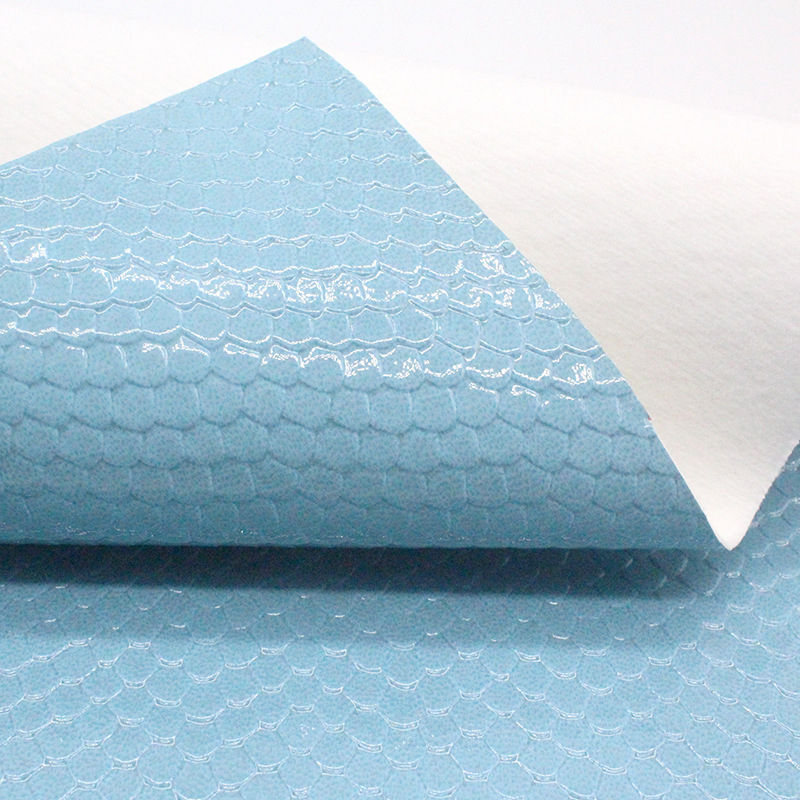 Animal print hot gold crystal snake skin PU synthetic leather