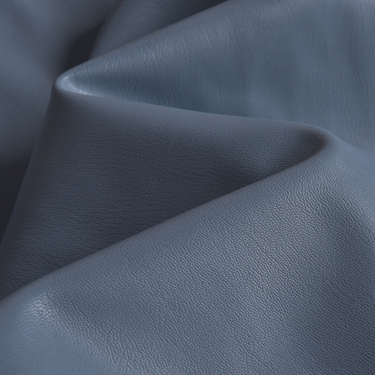 0.7mm spunky underskin feeling calfskin PU leather fabric
