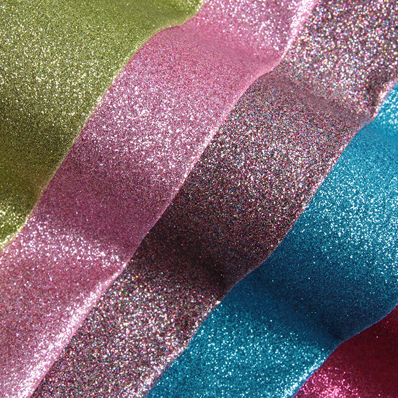 Fine powder Glitter PU leather