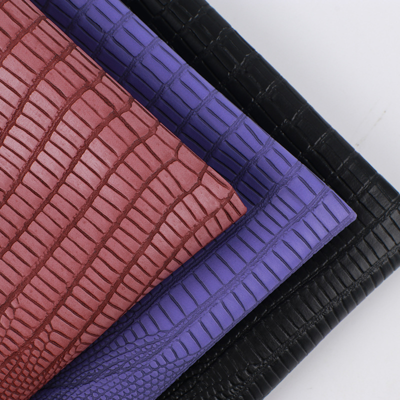 0.8mm matte alligator pu leather