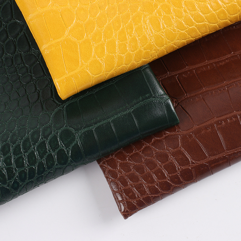 1.0mm two-color crocodile stone PVC artificial leather