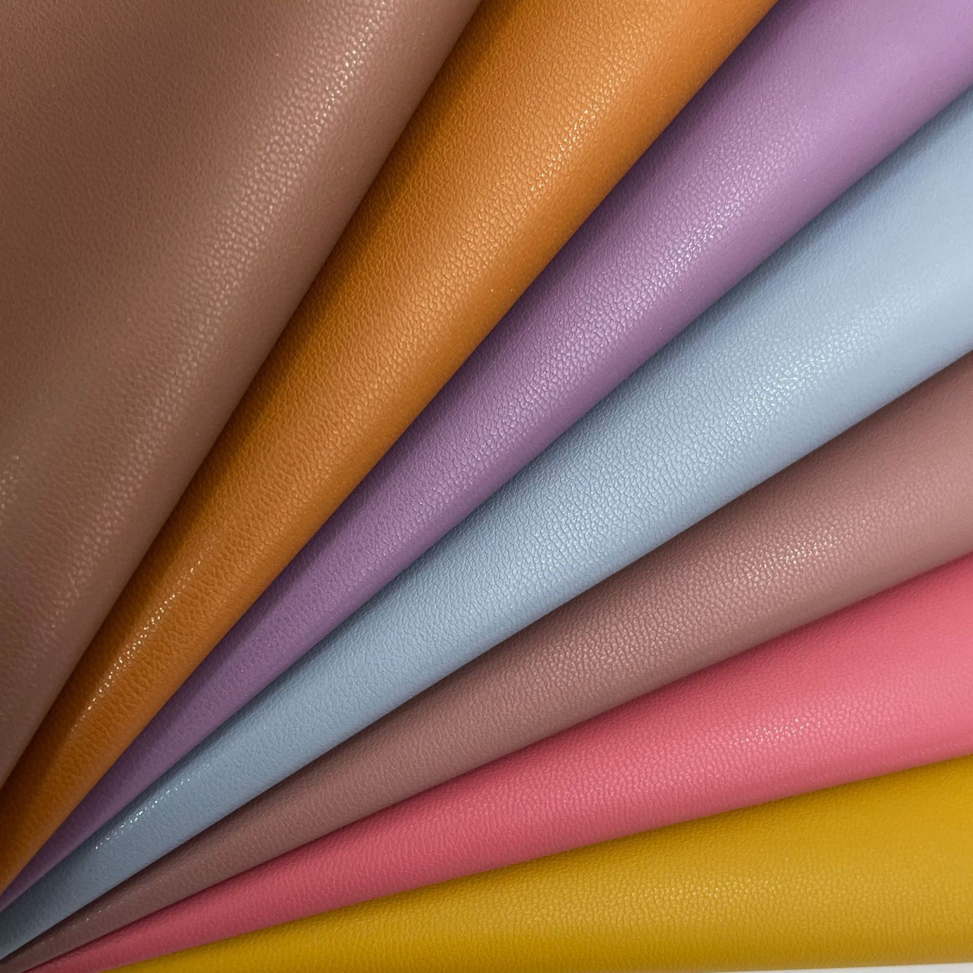 Soft lamb print pu leather