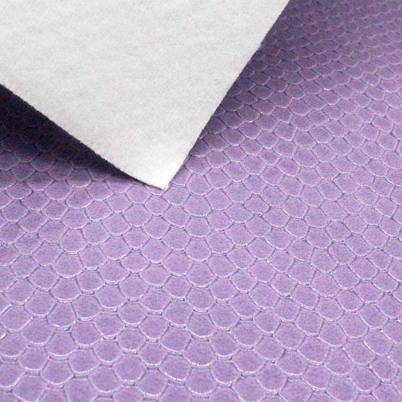 Soft lamb print pu leather