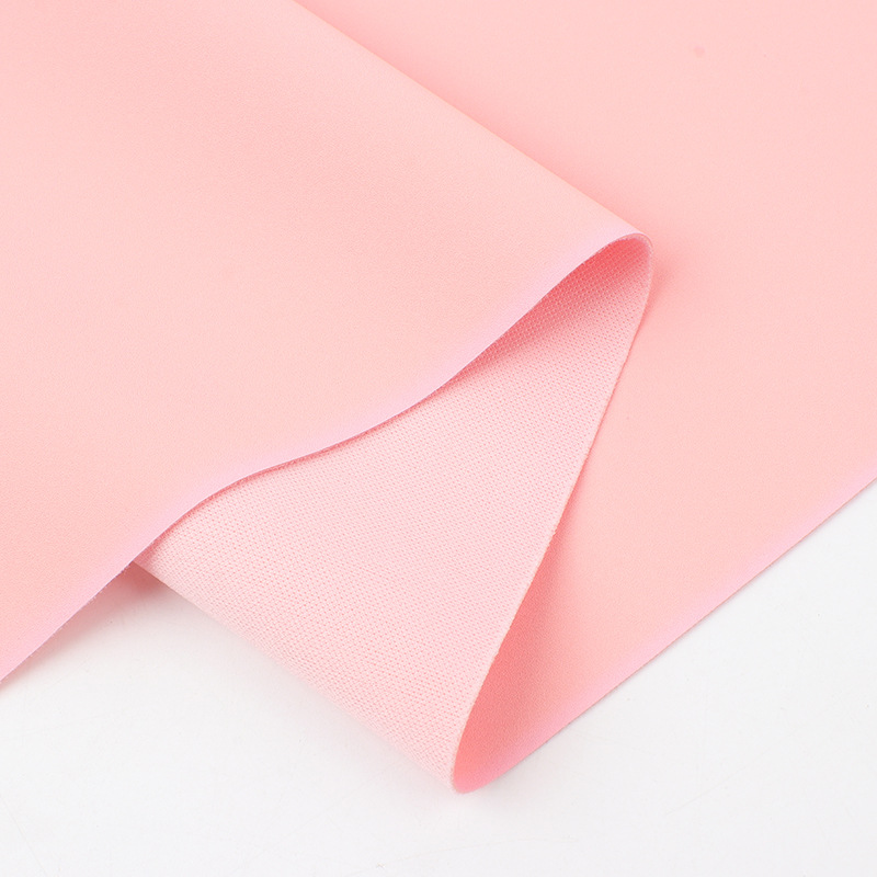 Eco-friendly fine line frosted solvent-free PU leather