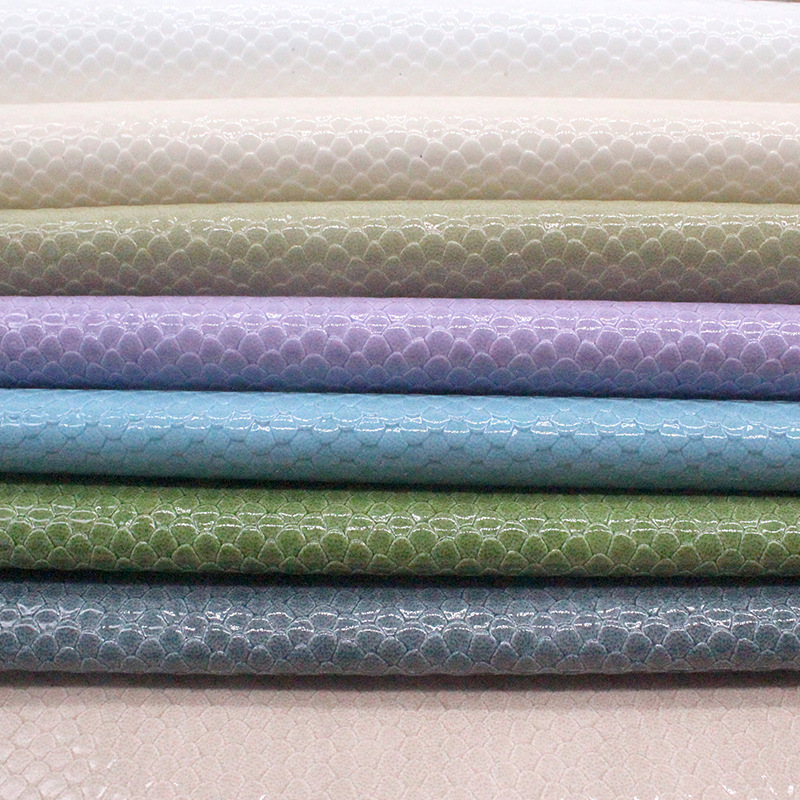 Animal print hot gold crystal snake skin PU synthetic leather