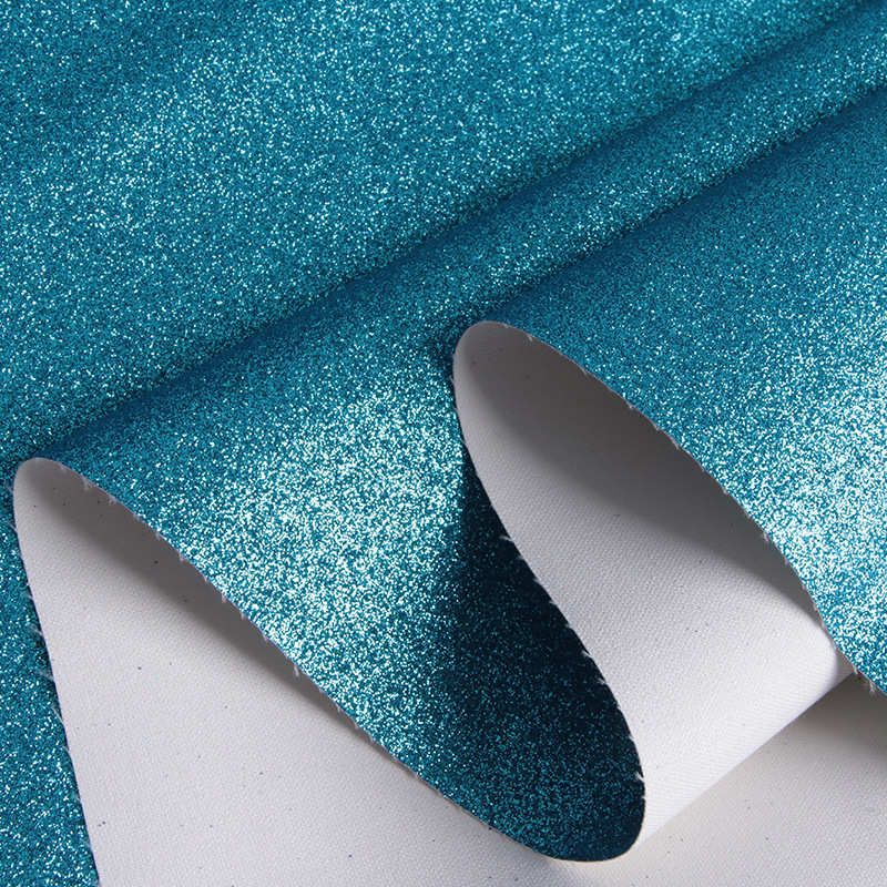 Fine powder Glitter PU leather