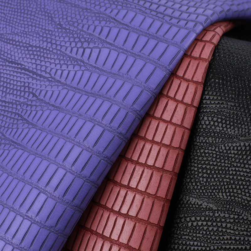 0.8mm matte alligator pu leather