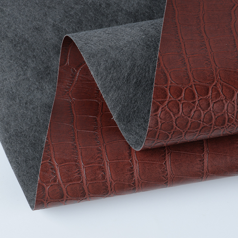 Painted alligator leather