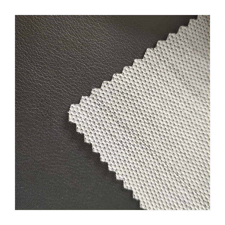 Black leather waterproof fabric