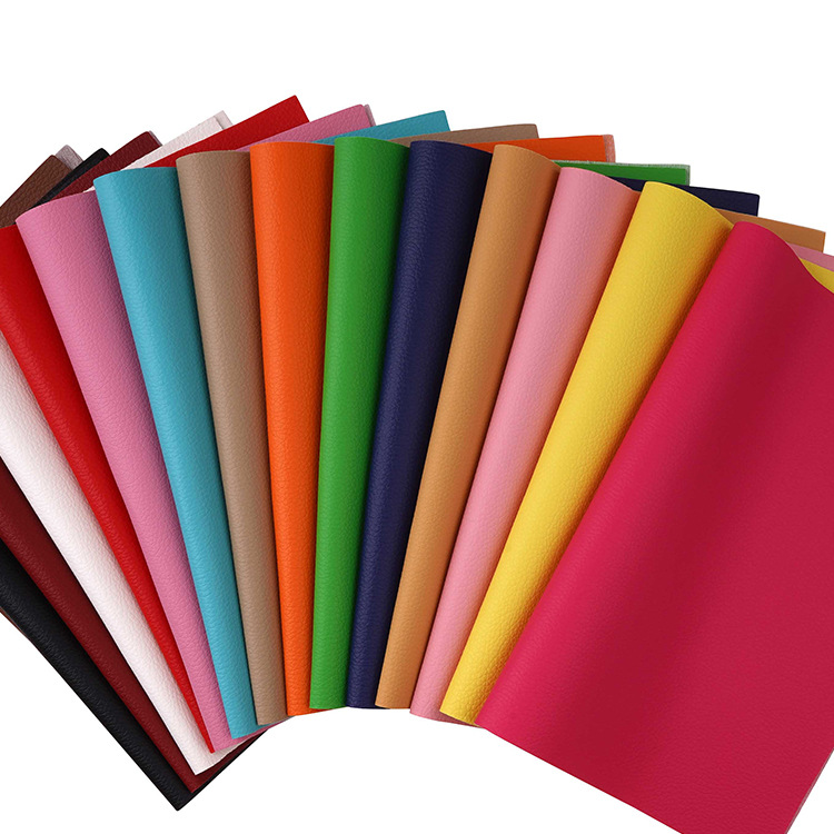 Lychee pattern artificial leather in stock