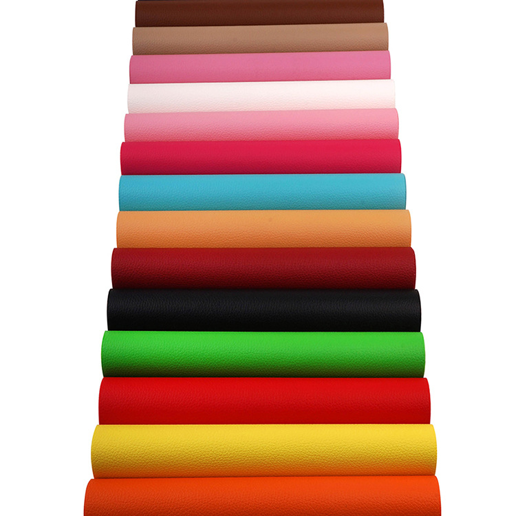 Lychee pattern artificial leather in stock