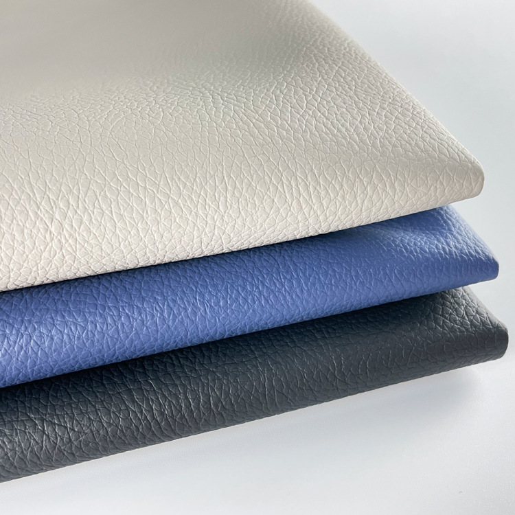 Semi-pu leathery litchi with hairy base