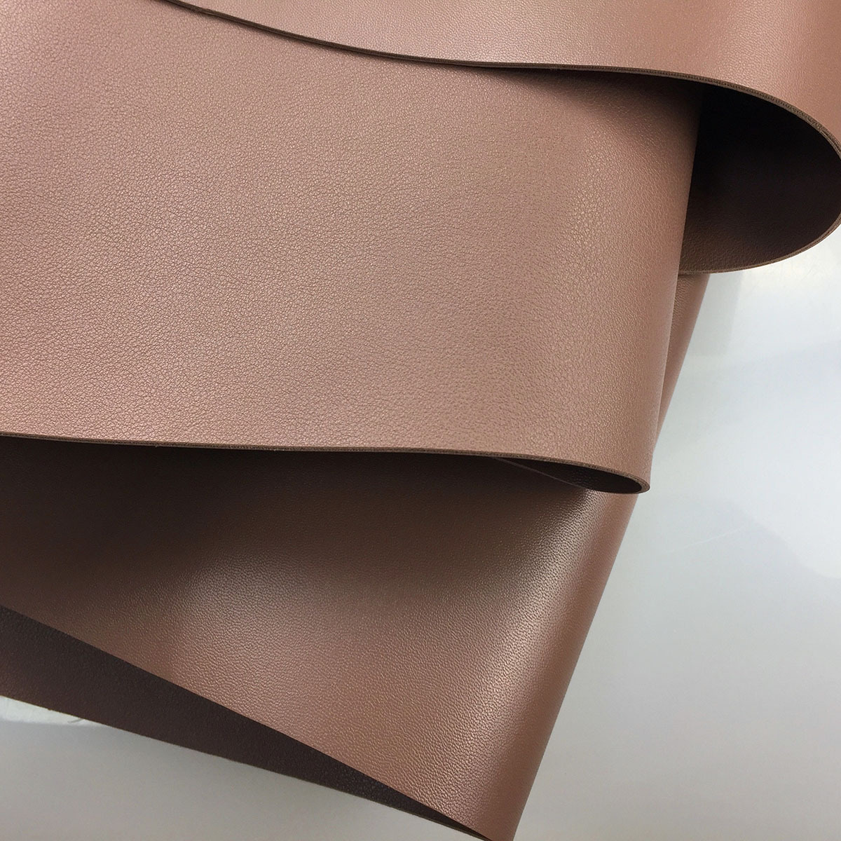 Half PU leather double-sided leather Nappa lychee pattern