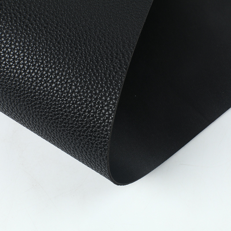 Lychee print double sided leather PVC leather