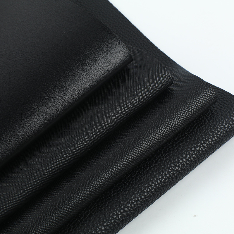 Lychee print double sided leather PVC leather