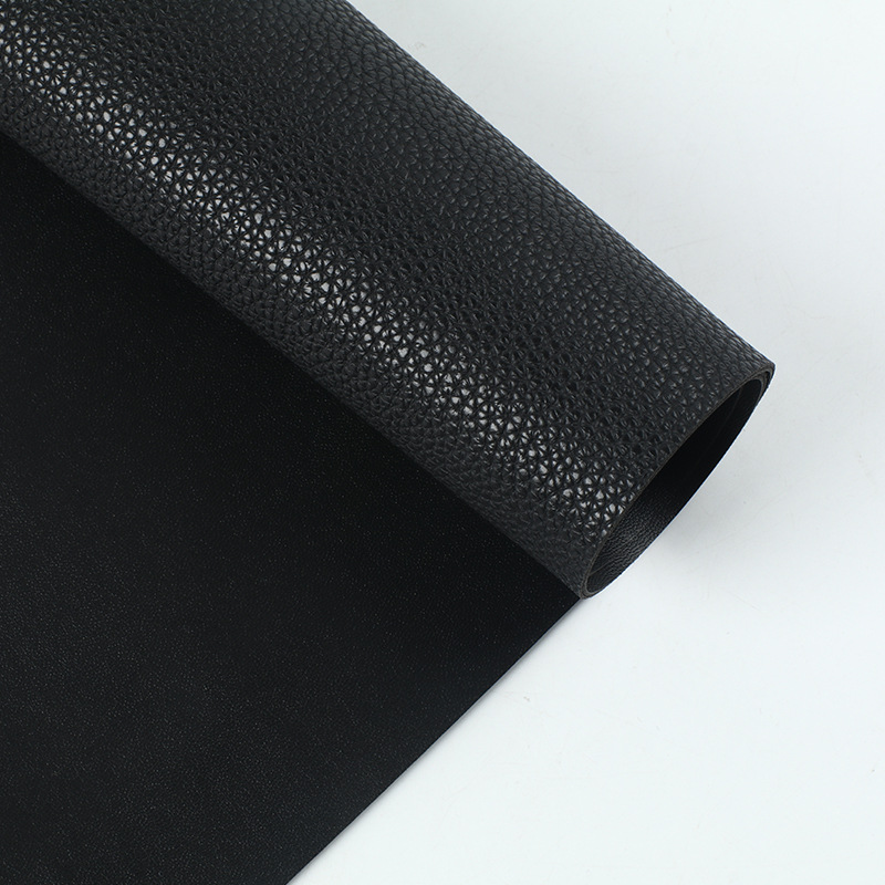 Lychee print double sided leather PVC leather