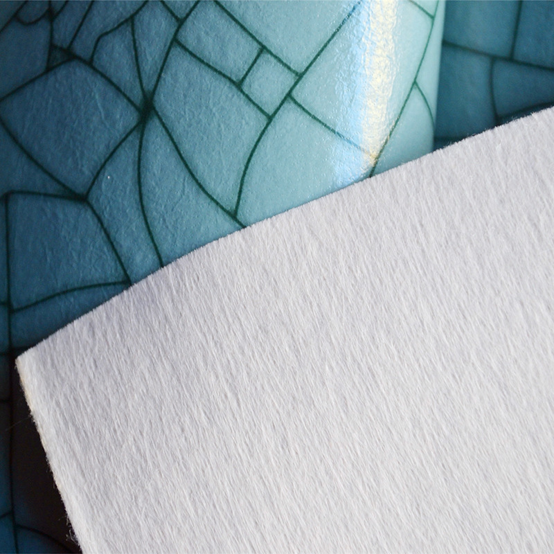 Blue and white porcelain embossed spiny bottom