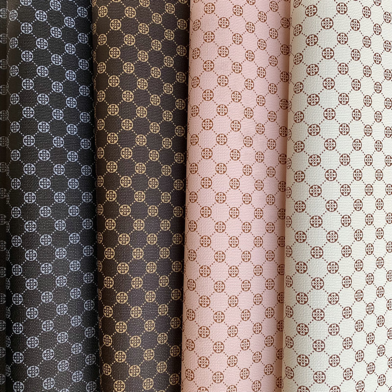 Korean fashion printed leather two-color plum blossom