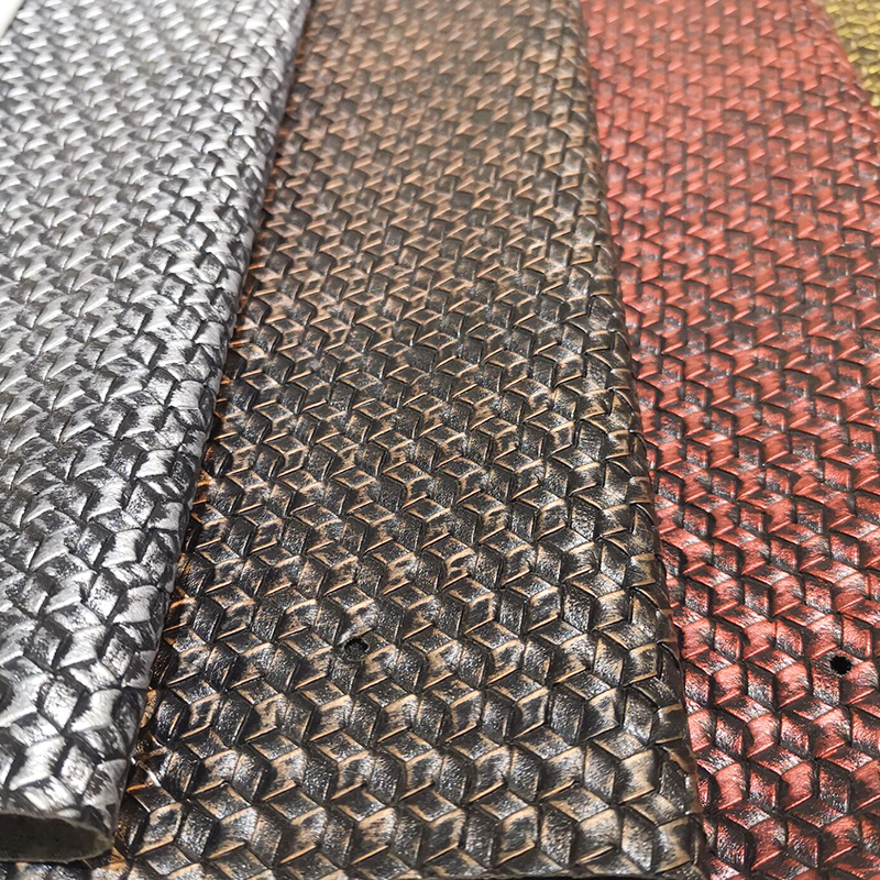Vintage Xiaobian woven leather fabric