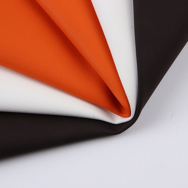 0.9mm pvc leather with napa pattern on cotton velvet sole