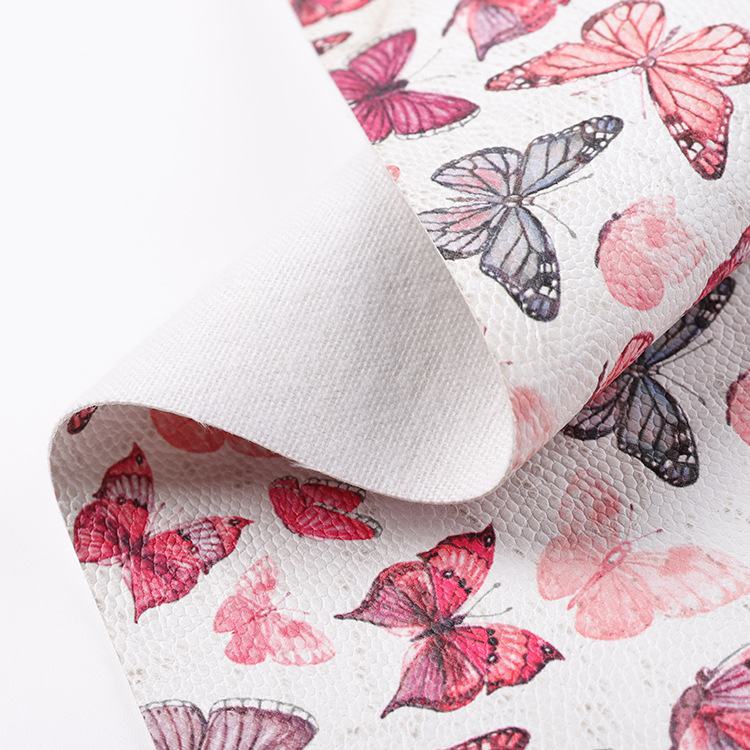 European and American wind leather PVC color butterfly