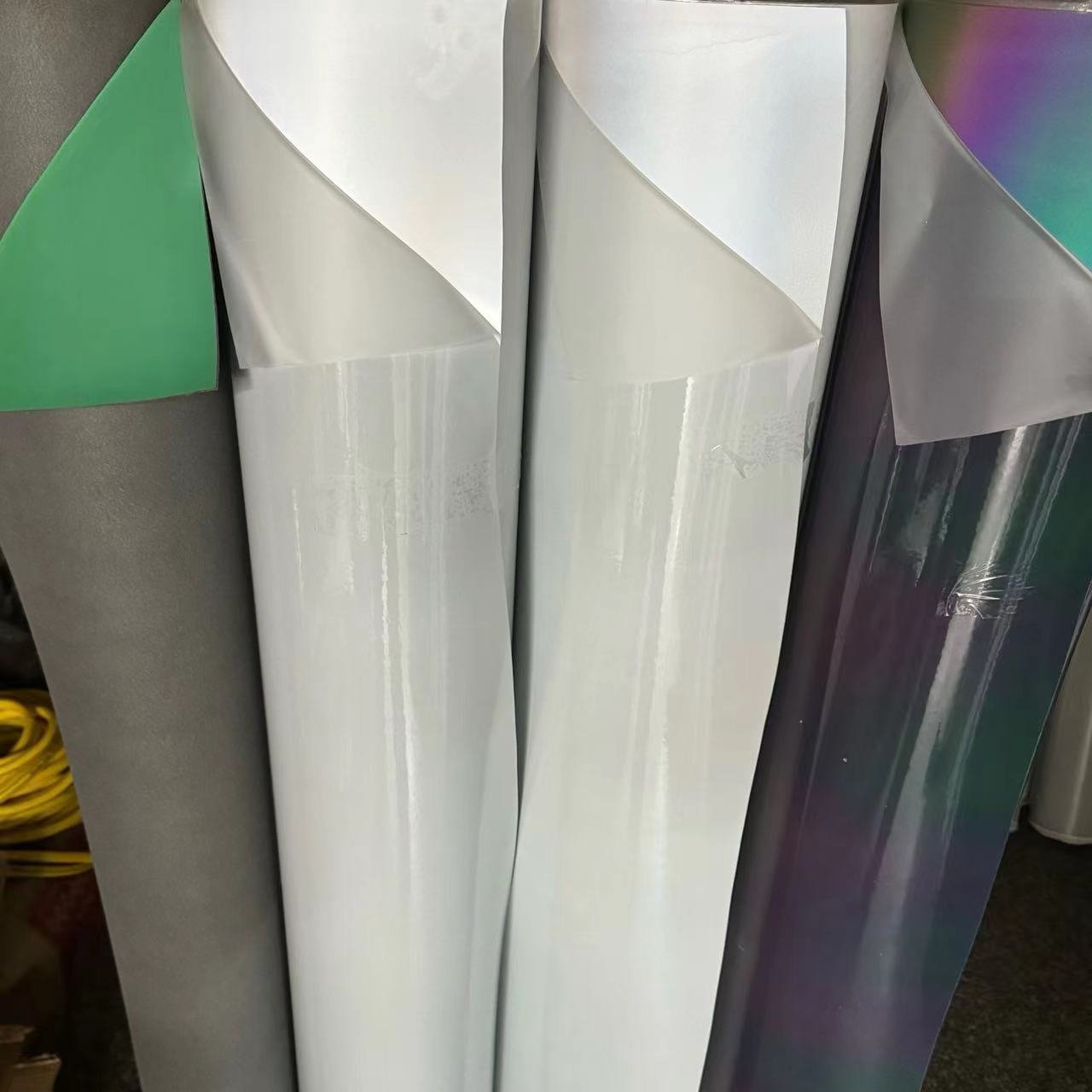 Reflective material space leather PU leather