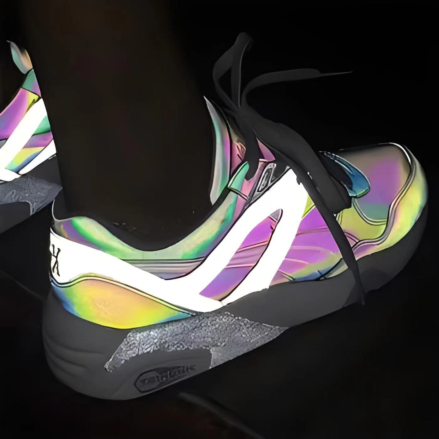 Reflective material space leather PU leather