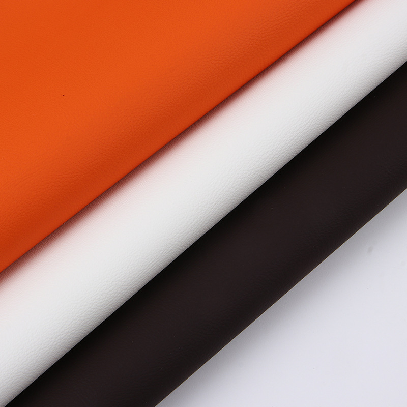 0.9mm pvc leather with napa pattern on cotton velvet sole