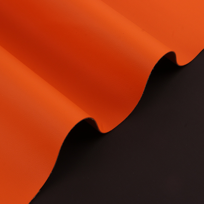 0.9mm pvc leather with napa pattern on cotton velvet sole